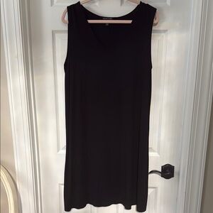 Eileen Fisher 100% Viscose Black Sleeveless Dress Size XL EU